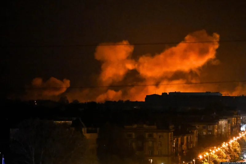 Zaporije pod napadom ruskih dronova