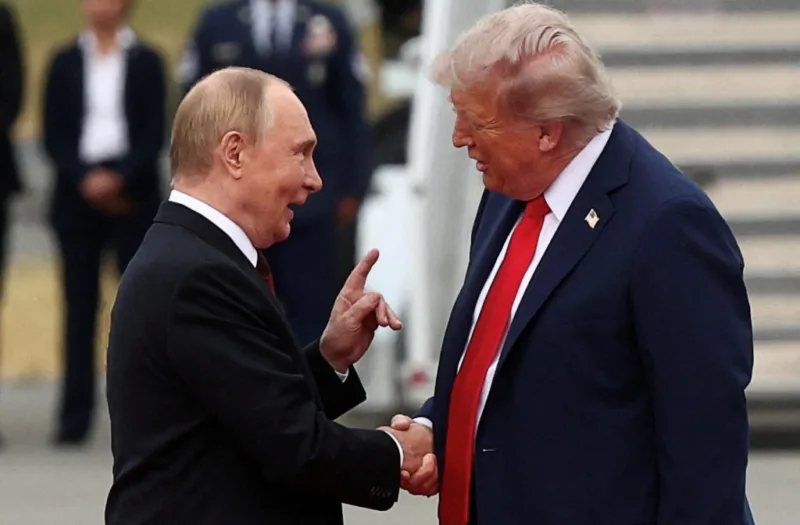 U.S. President Trump meets with Russian President Putin in Alaska