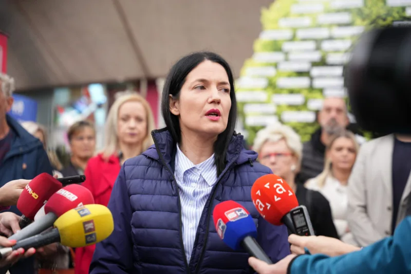 Banja Luka: Jelena Trivić pokazala "drvo" za koje tvrdi da su dio obiteljsko-kumske mreže Milorada Dodika