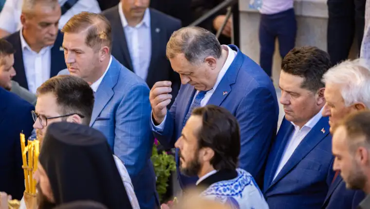 Čapljina: Milorad Dodik prisustvovao bogosluženju uoči praznika Svetih prebilovačkih i ostalih hercegovačkih mučenika