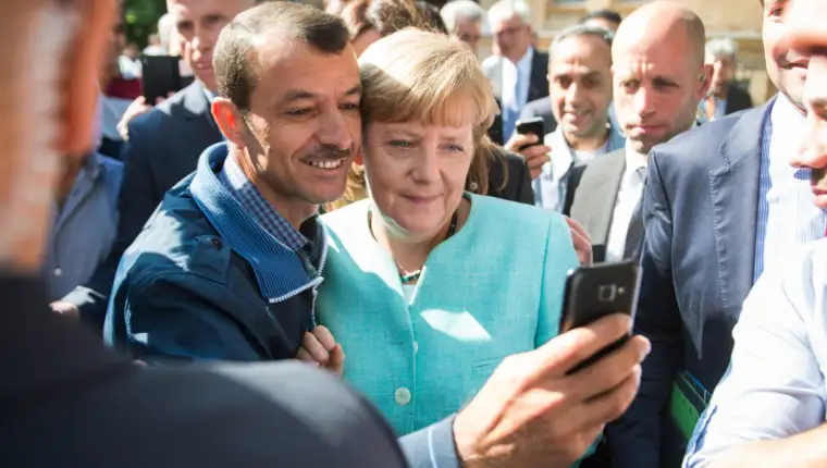 Berlin.  Angela Merkel posjetila je centar gdje su smjetene izbjeglice