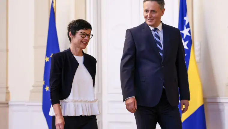 Sarajevo: Denis Bećirović razgovarao je s komesarkom za proširenje EU Martom Kos