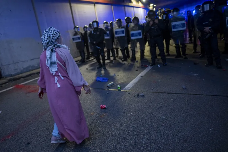 U Barceloni održan protest zbog izraelskih napada na Globalnu flotilu Sumud