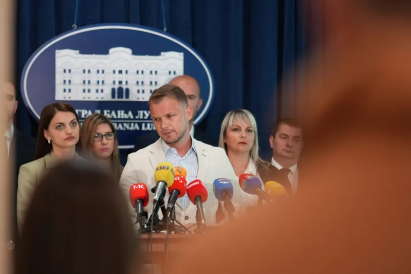 Banja Luka: Draško Stanivuković održao je konferenciju za medije