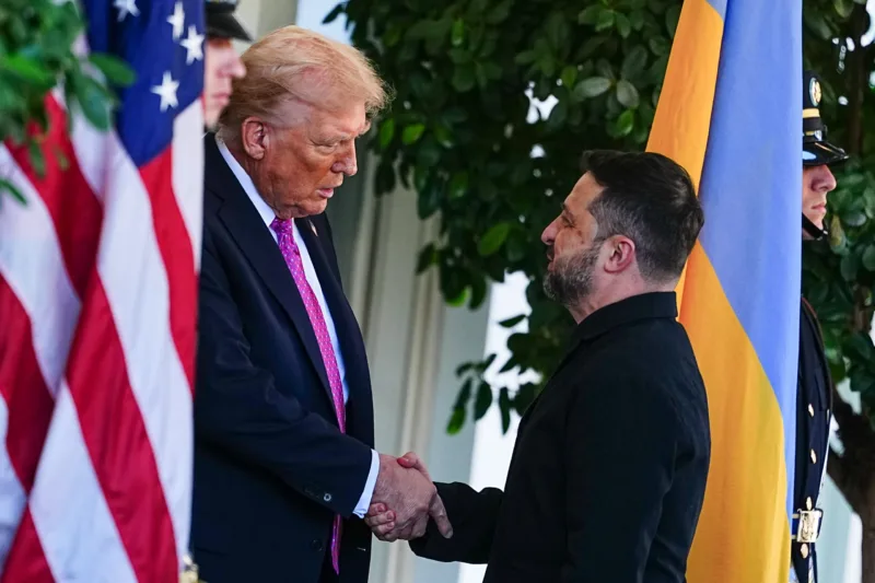 DC: President Trump greets the President of Ukraine