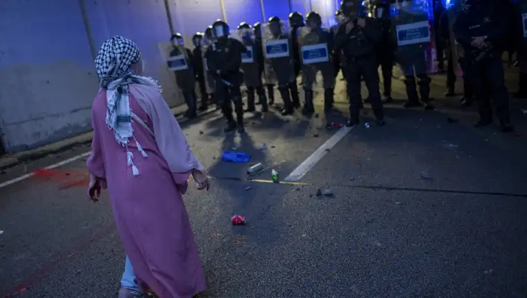 U Barceloni održan protest zbog izraelskih napada na Globalnu flotilu Sumud