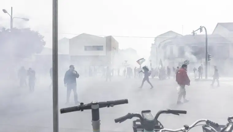 Propalestinski protest u Torinu protiv Jeffa Bezosa i Ursule von der Leyen tokom "Italijanske sedmice tehnologije"