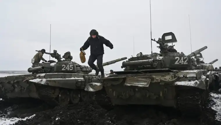Russian army holds drills in the Rostov region