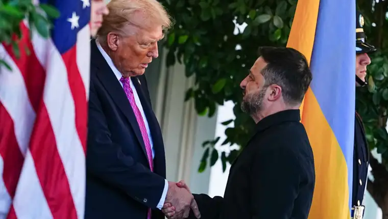DC: President Trump greets the President of Ukraine