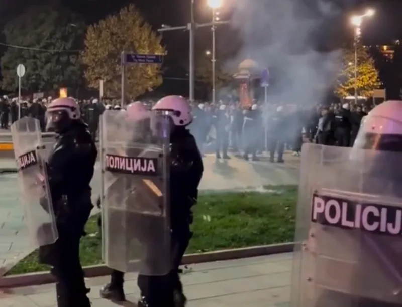 Beograd protesti haos
