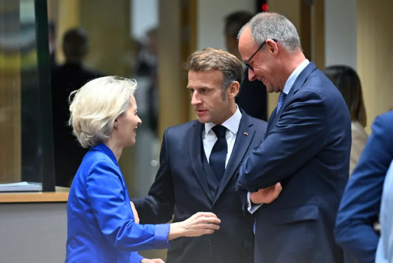 Von der leyen macron merz aa