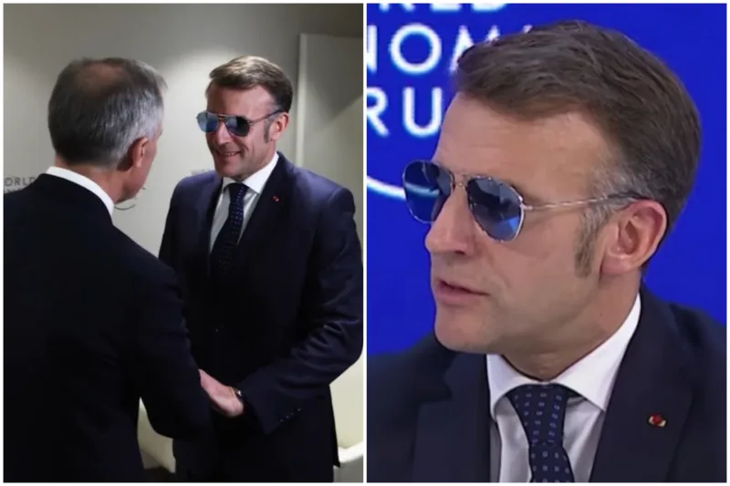 Macron nacale davos