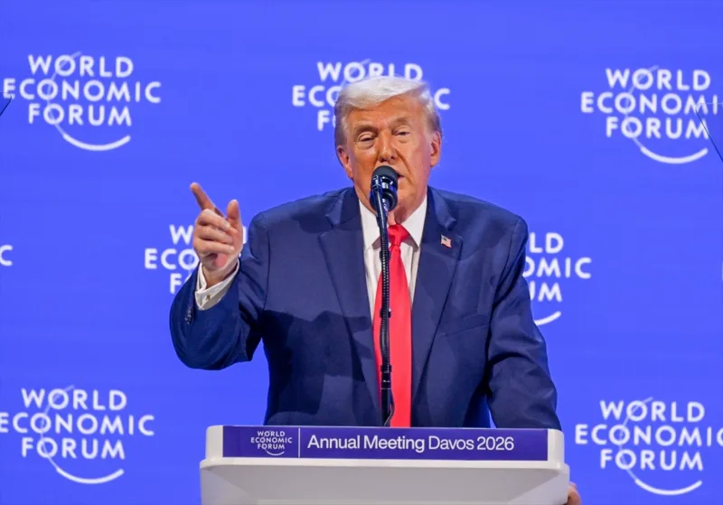 Donald trump davos aa