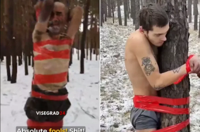 Ruski vojnici svezani