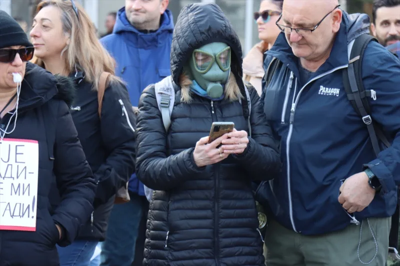 AA 20260131 40420951 40420937 STANOVNICI SKOPLJA ODRZALI PROTEST ZBOG ZAGADENJA ZRAKA