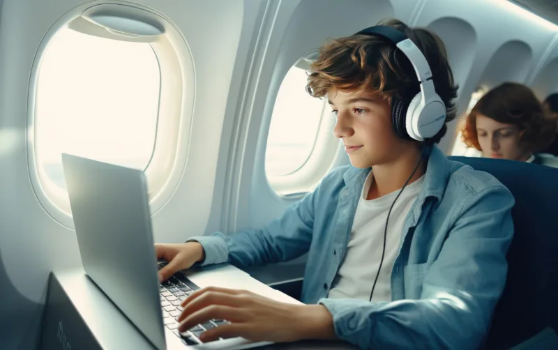 Internet avion freepik