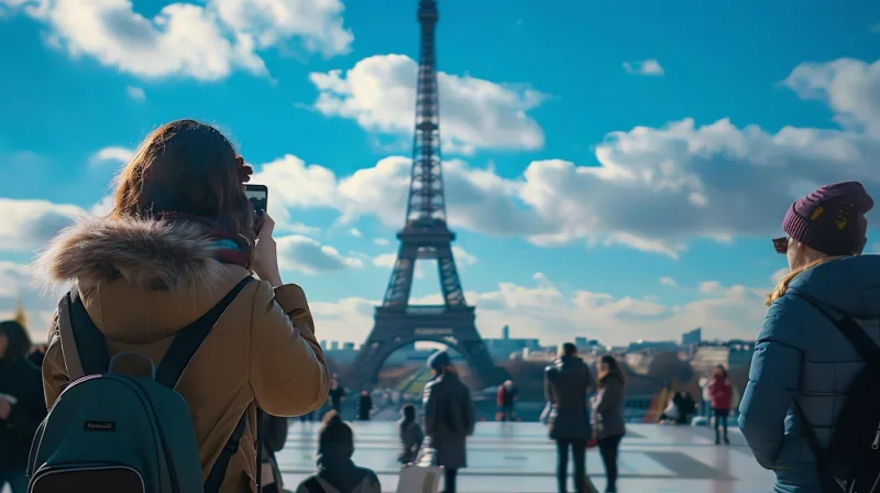 Turisti pariz freepik