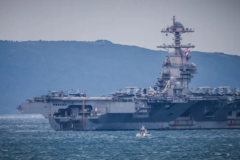 USS Gerald R Ford split