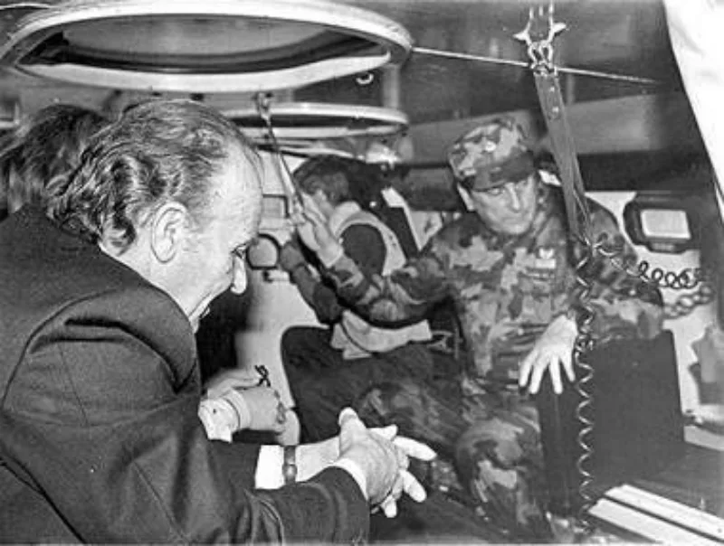 Alija Izetbegovic i Milutin Kukanjac