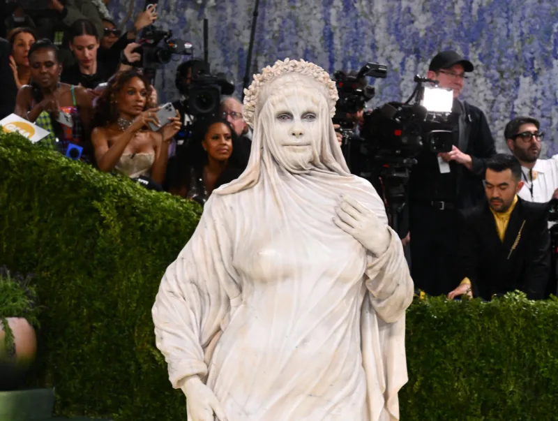 Heidi klum met gala pixel