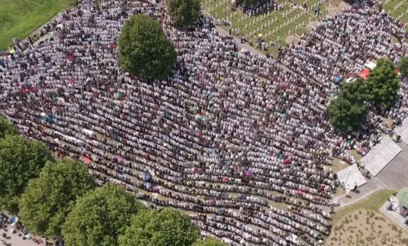 Srebrenica dzenaza zrak1