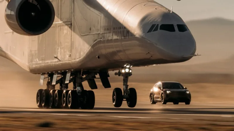 Porsche Cayenne avion