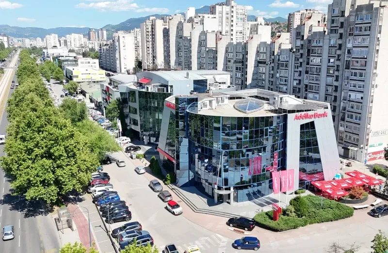 Addiko banka sarajevo zgrada dron snimak
