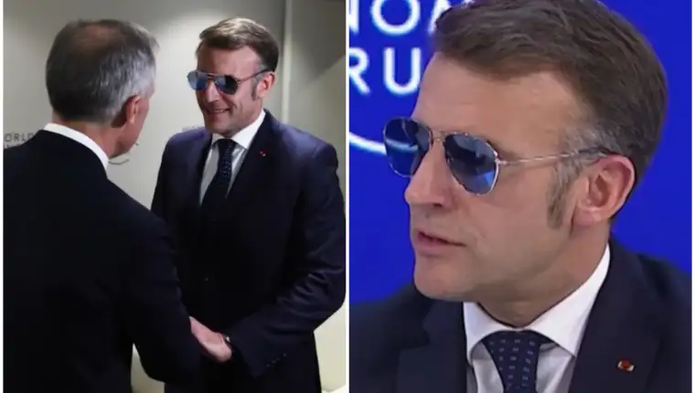 Macron nacale davos