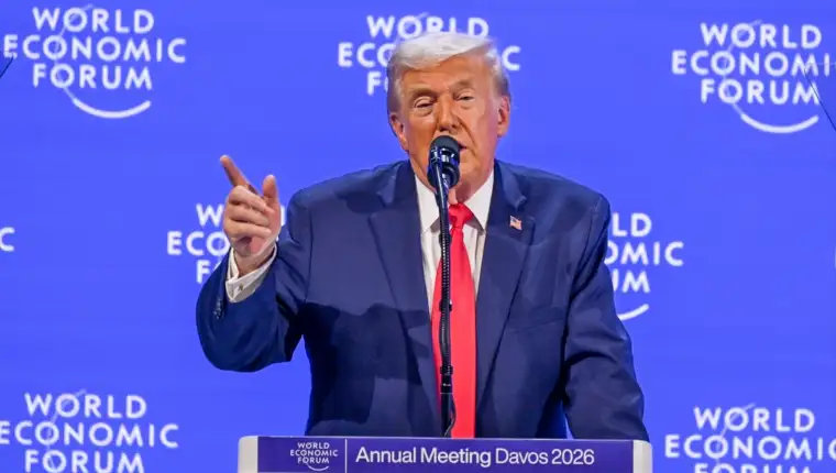 Donald trump davos aa
