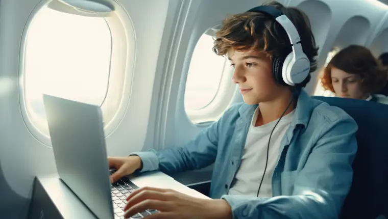 Internet avion freepik