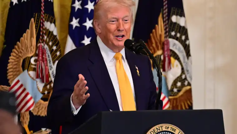 AA 20260218 40604558 40604551 TRUMP GOVORIO NA PRIJEMU U BIJELOJ KUCI POVODOM MJESECA CRNACKE HISTORIJE