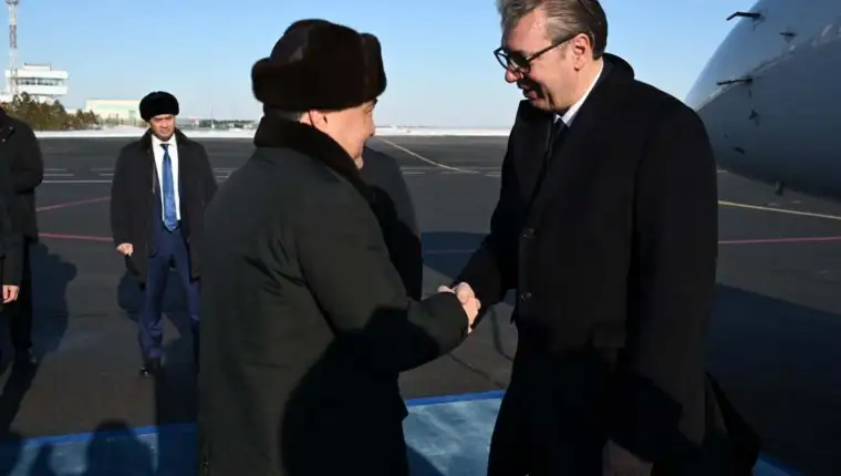AA 20260226 40672377 40672374 VUCIC DOPUTOVAO U DVODNEVNU ZVANICNU POSJETU KAZAHSTANU