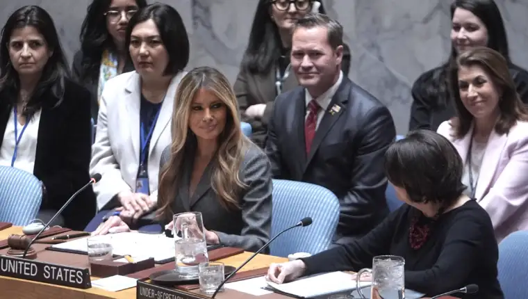 AA 20260303 40719334 40719315 MELANIA TRUMP PREDSJEDAVALA VIJECEM SIGURNOSTI UNA