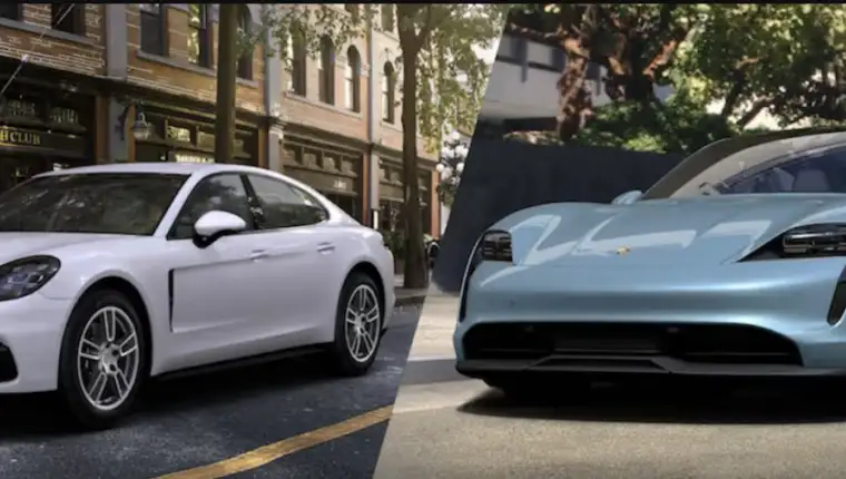 Taycan i Panamera