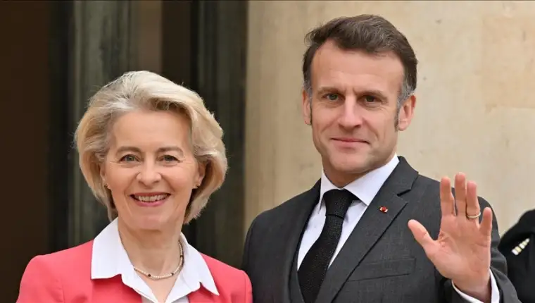 Von der leyen macron aa