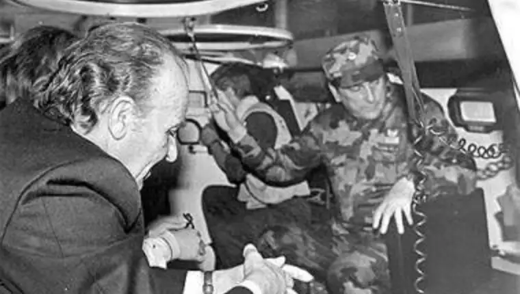 Alija Izetbegovic i Milutin Kukanjac