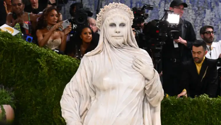 Heidi klum met gala pixel