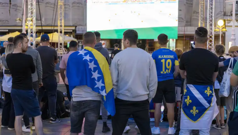 AA 20260612 41655852 41655844 HRVATSKA JAVNO GLEDANJE UTAKMICE BIH KANADA
