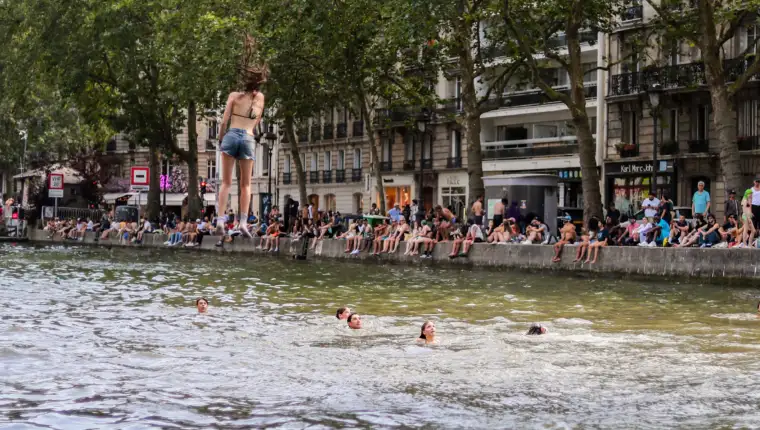 Kupanje u kanalu pariz