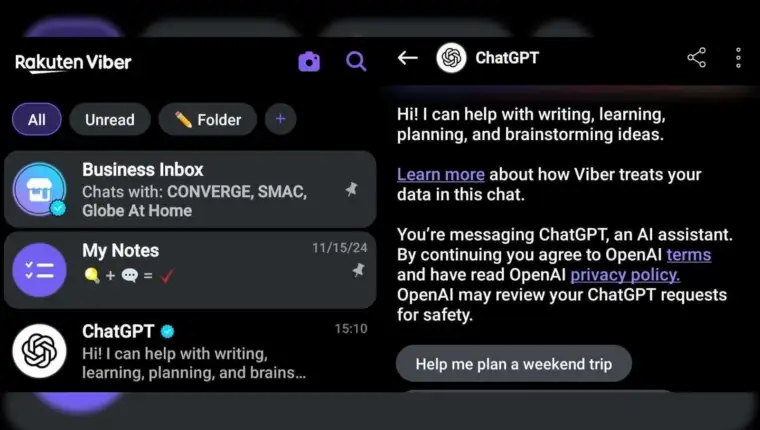 Chat GPT viber
