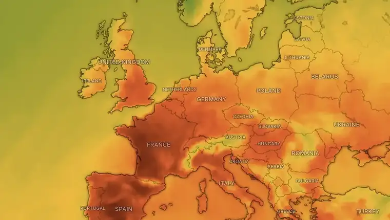 Europe Heat Windy