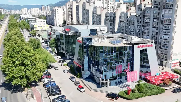 Addiko banka sarajevo zgrada dron snimak