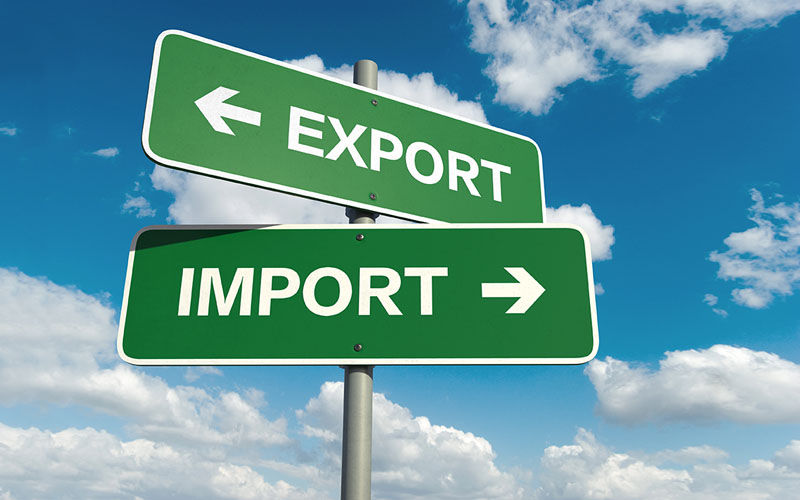 Trgovinski deficit FBiH export import na zelenoj podlozi
