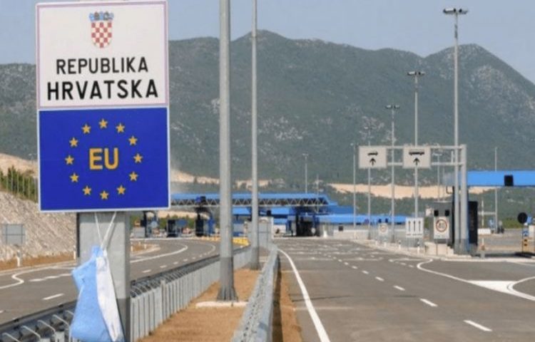 odrazio na našu zemlju granica bih hrvatska natpis hrvatska eu
