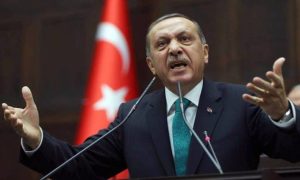 Erdogan šokirao izjavama erdogan viče za govornicom turska zastava