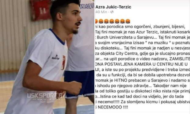 Azur Terzić igra košarku facebook post