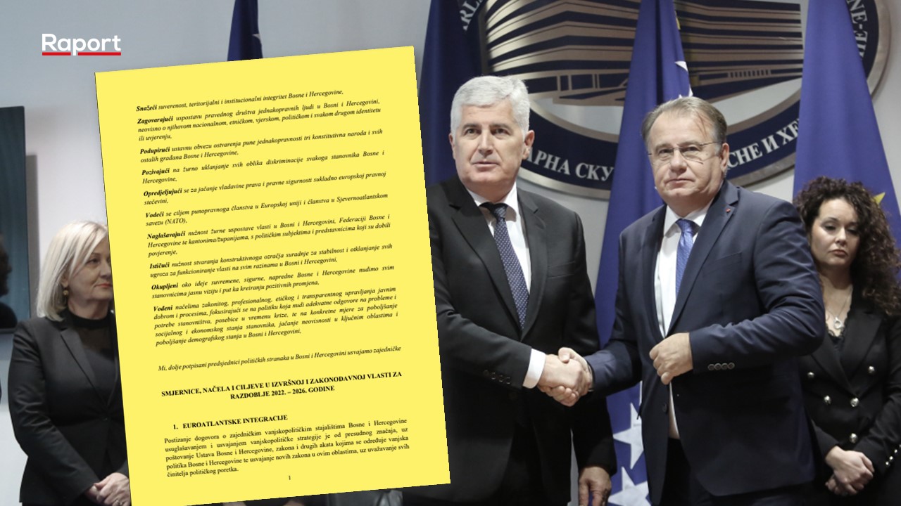 Nikšić i Čović potpisali sporazum o formiranju vlasti