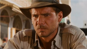 Harrisona Forda podmladili za novu ulogu uz pomoć računara Harrison Ford na slici vide se ramena u sceni iz Indiana Jonesa šešir kaki košulja