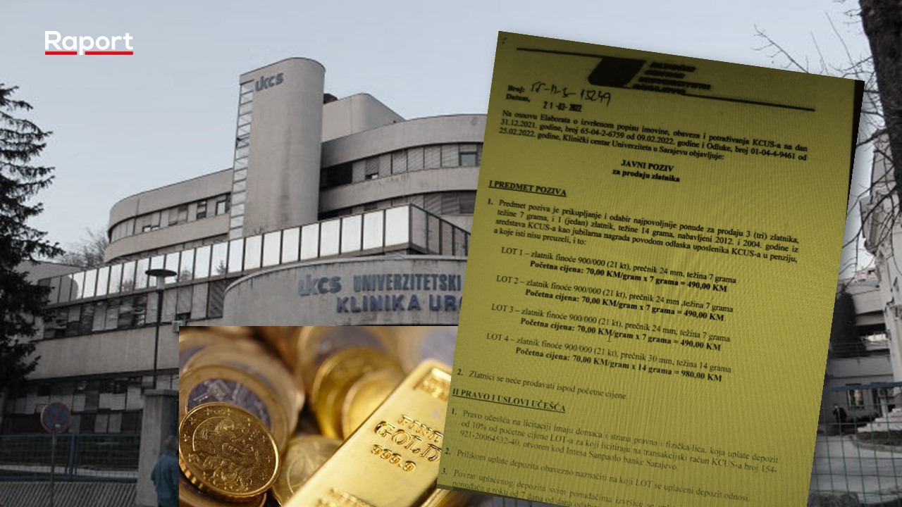 KCUS je prodavao četiri zlatnika pokazuju dokumenti koji su u posjedu Raporta