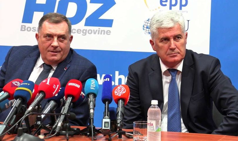 Delegacije SNSD-a i HDZ-a predvodit će Milorad Dodik i Dragan Čović